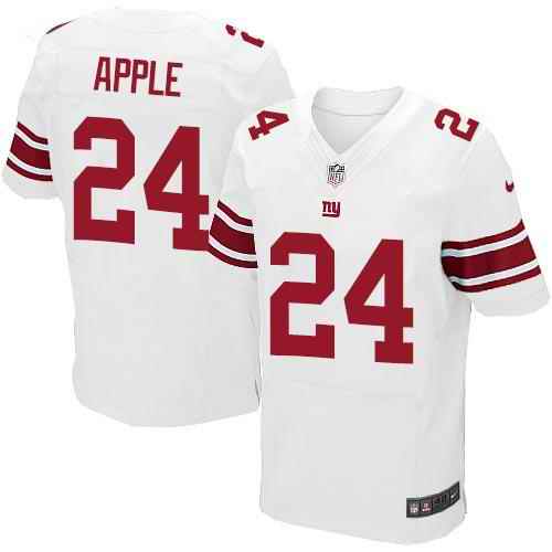 Nike Giants #24 Eli Apple White Men's Stitched NFL Elite Jersey