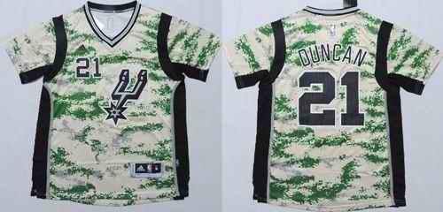 Spurs #21 Tim Duncan Camo Pride Stitched NBA Jersey