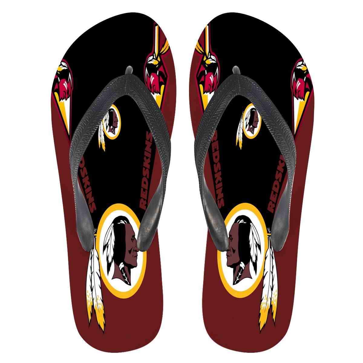 All Sizes Washington Redskins Flip Flops 001