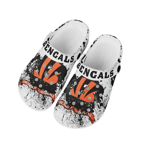 Women's Cincinnati Bengals Bayaband Clog Shoes 003