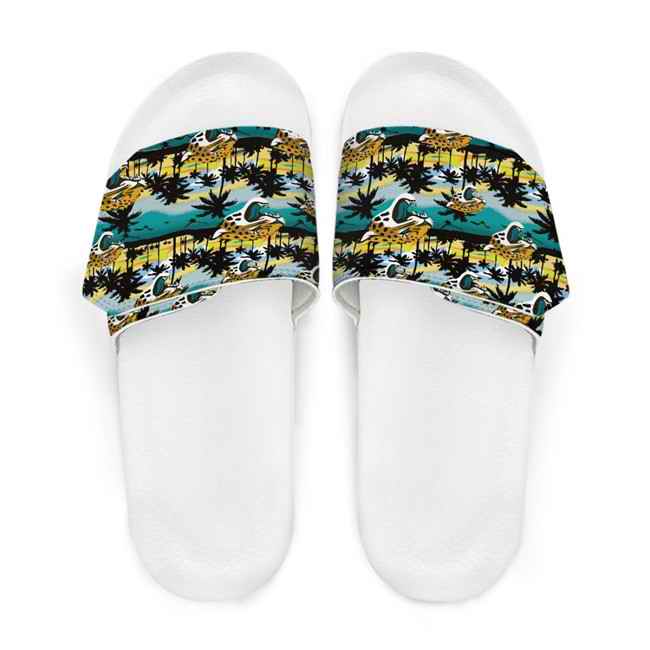 Men's Jacksonville Jaguars Beach Adjustable Slides Non-Slip Slippers/Sandals/Shoes 002