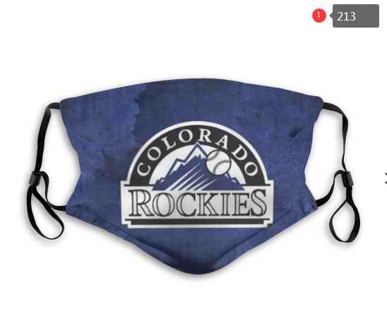 Colorado Rockies Face Mask 001 Filter Pm2.5 (Pls check description for details)