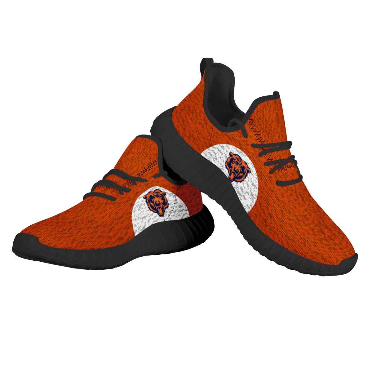 Men's NFL Chicago Bears Mesh Knit Sneakers/Shoes 003