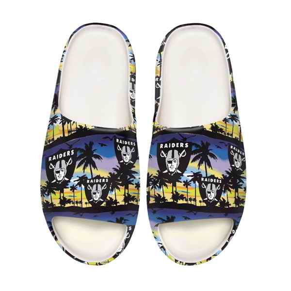 Women's Las Vegas Raiders Yeezy Slippers/Shoes 001