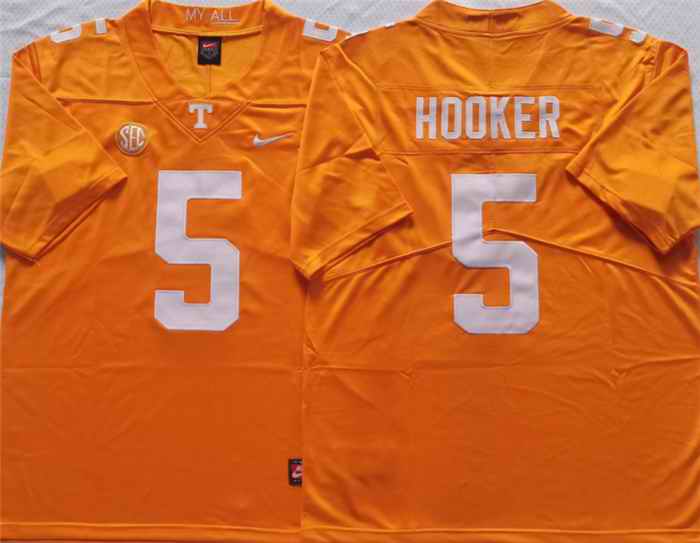 Tennessee Volunteers #5 HOOKER Orange Stitched Jersey