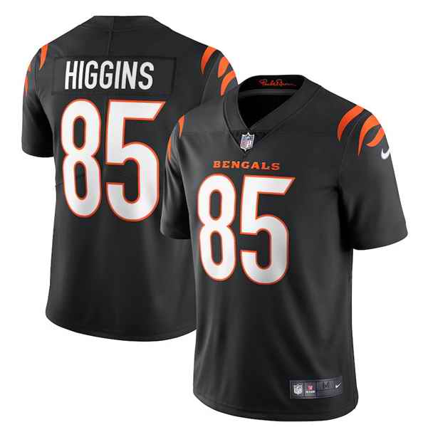Women's Cincinnati Bengals #85 Tee Higgins 2021 Black Vapor Limited Stitched Jersey(Run Small)
