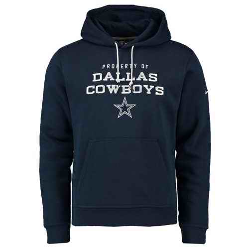 Dallas Cowboys Nike Stadium Classic Club Fleece Pullover Hoodie Navy