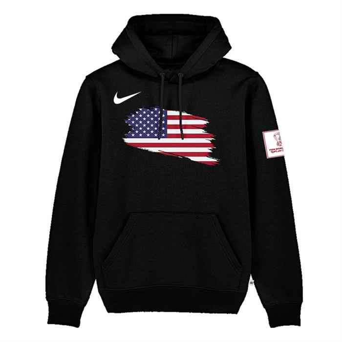 Men's USA Black 2022 FIFA World Cup Soccer Hoodie