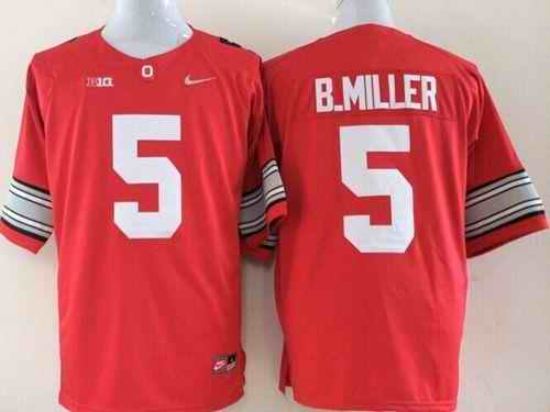 Buckeyes #5 Braxton Miller Red Limited Stitched NCAA Jersey