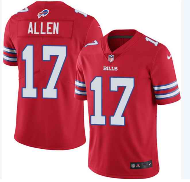 Youth Buffalo Bills #17 Josh Allen Red Vapor Untouchable Limited Stitched NFL Jersey