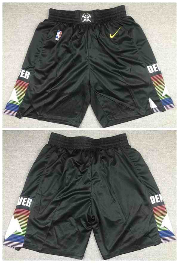 Men's Denver Nuggets Black Shorts (Run Small)