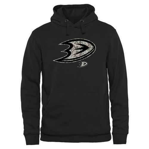 Men's Anaheim Ducks Black Rink Warrior Pullover Hoodie