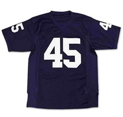 Men's Fighting Irish #45 Rudy Ruettiger Navy Stitched Jersey