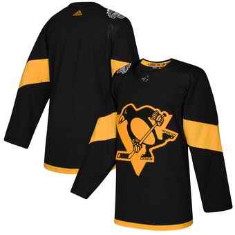 Men's Pittsburgh Penguins Black 2019 NHL Stadium Series Stitched Jersey