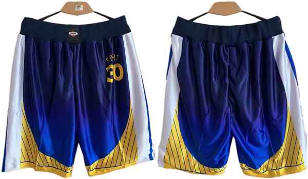 Men's Golden State Warriors Blue Shorts (Run Small)