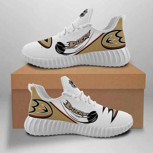 Men's Anaheim Ducks Mesh Knit Sneakers/Shoes 002