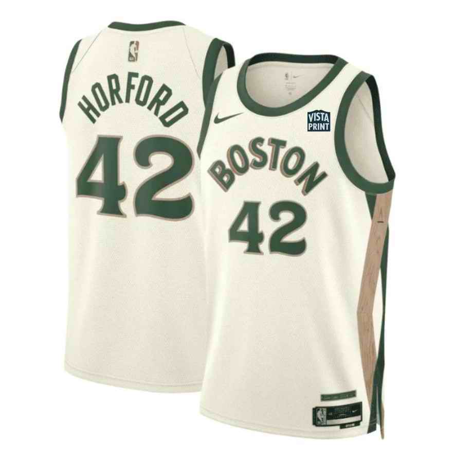 Men's Boston Celtics #42 Al Horford White 2023/24 City Edition Stitched Basketball Jersey