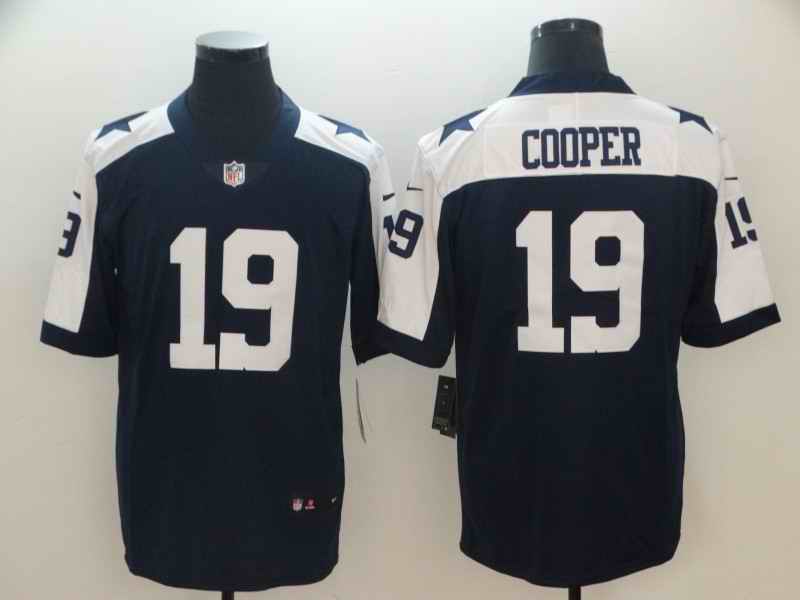 Men's Dallas Cowboys #19 Amari Cooper Navy Thanksgiving Vapor Untouchable Limited Stitched NFL Jersey