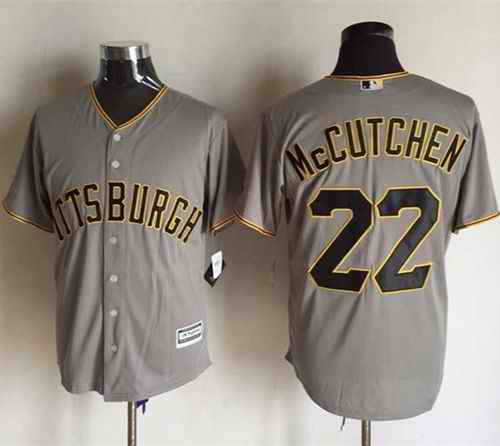 Pirates #22 Andrew McCutchen Grey New Cool Base Stitched MLB Jersey
