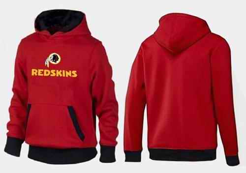 Washington Redskins Authentic Logo Pullover Hoodie Red & Black