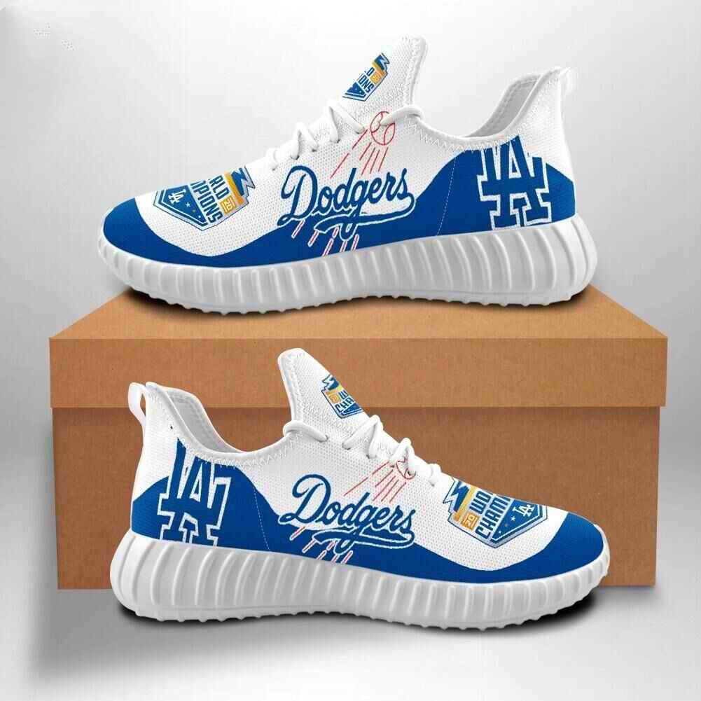 Men's Los Angeles Dodgers Mesh Knit World Series Champions Sneakers/Shoes 007