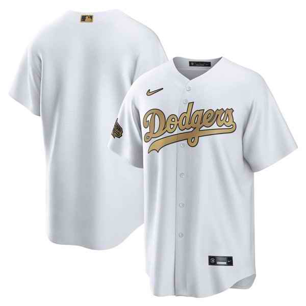 Youth Los Angeles Dodgers Blank 2022 All-Star White Cool Base Stitched Jersey