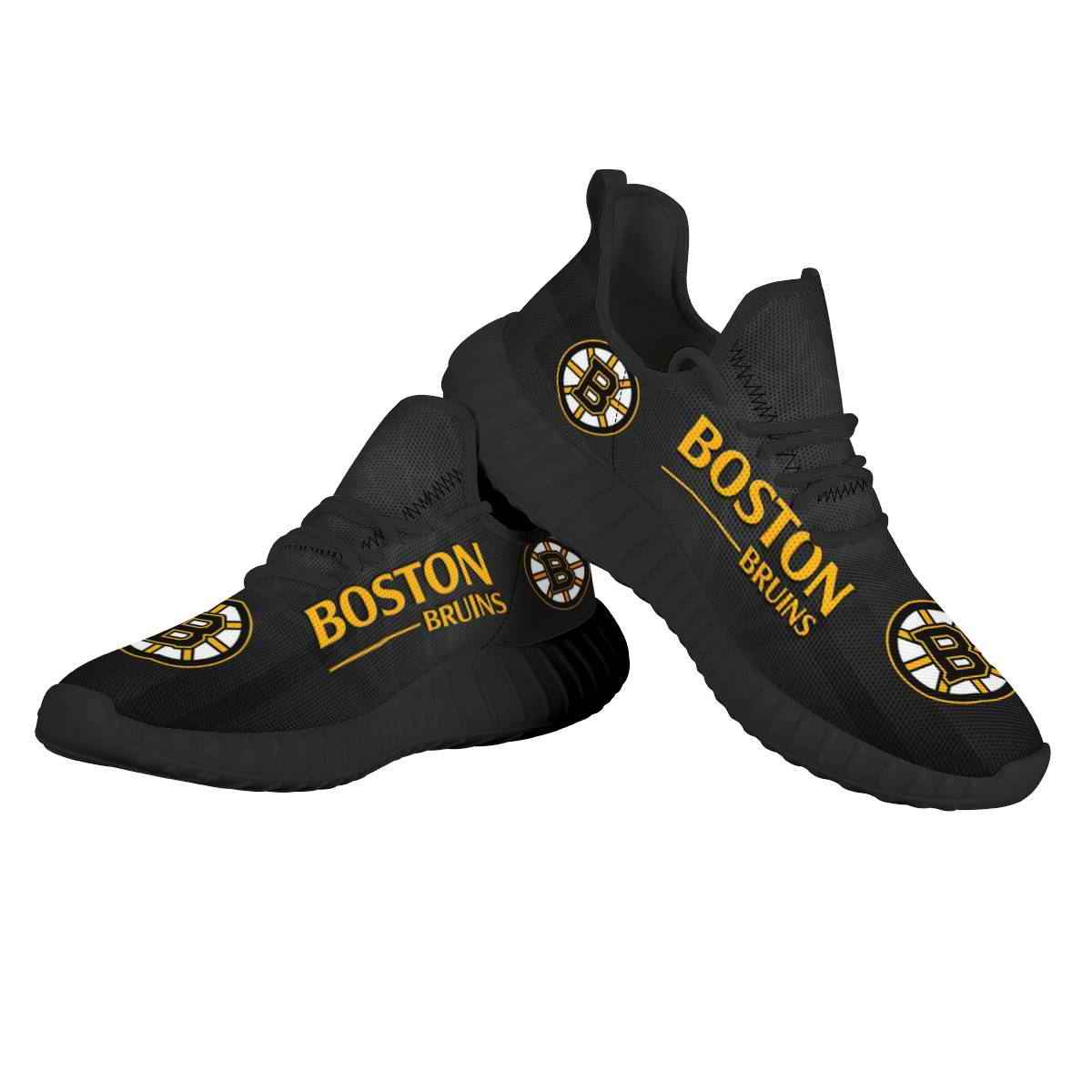 Women's NHL Boston Bruins Mesh Knit Sneakers/Shoes 003