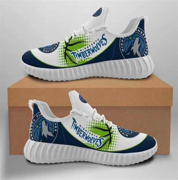 Women's Minnesota Timberwolves Mesh Knit Sneakers/Shoes 003