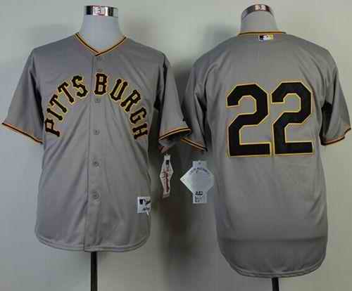 Pirates #22 Andrew McCutchen Grey 1953 Turn Back The Clock Stitched MLB Jersey