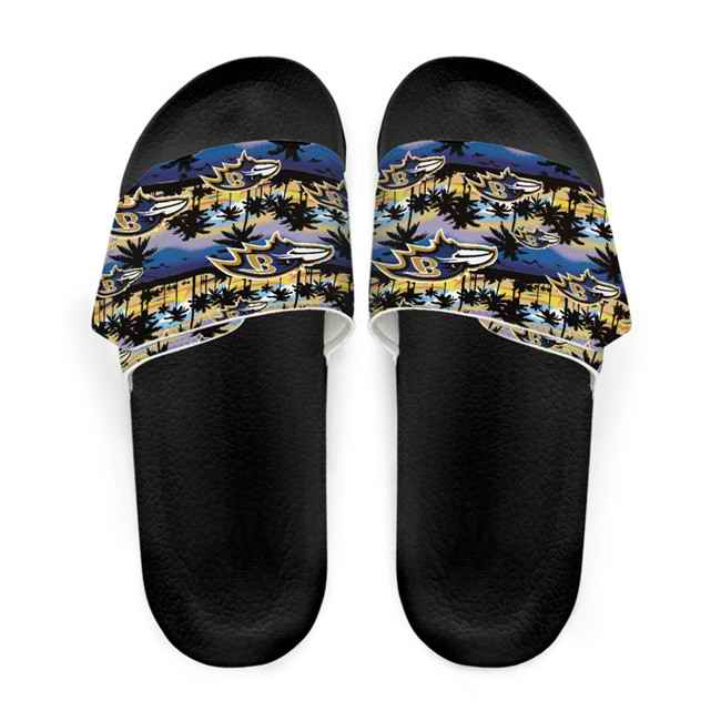 Women's Baltimore Ravens Beach Adjustable Slides Non-Slip Slippers/Sandals/Shoes 001