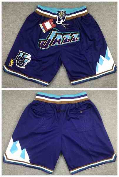 Men's Utah Jazz Purple Shorts (Run Small)