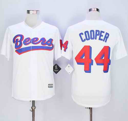 Beers Movie #44 Joe Cooper White Stitched Basketball Jersey