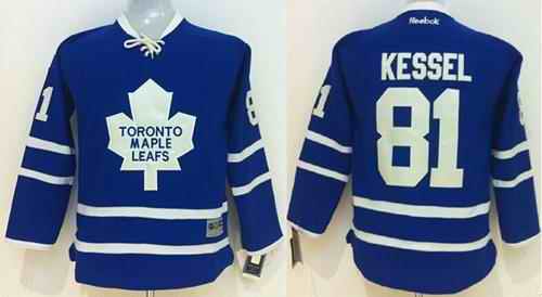 Maple Leafs #81 Kessel Blue Stitched Youth NHL Jersey