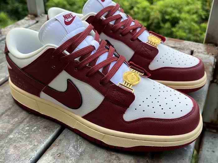 Women's Dunk Low  'Just Do It' Sail Team Red Shoes 204