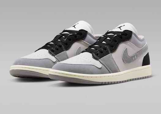 Men's Running Weapon Air Jordan 1 Low SE Craft Grey Shoes 0499