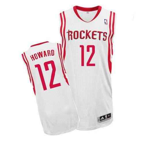 Revolution 30 Rockets #12 Dwight Howard White Home Stitched NBA Jersey