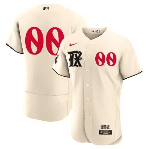 Youth  Texas Rangers Customized Cream 2023 City Connect Stitched Baseball Jersey