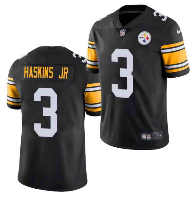 Men's Pittsburgh Steelers #3 Dwayne Haskins Jr.  Black Vapor Untouchable Limited Stitched Jersey