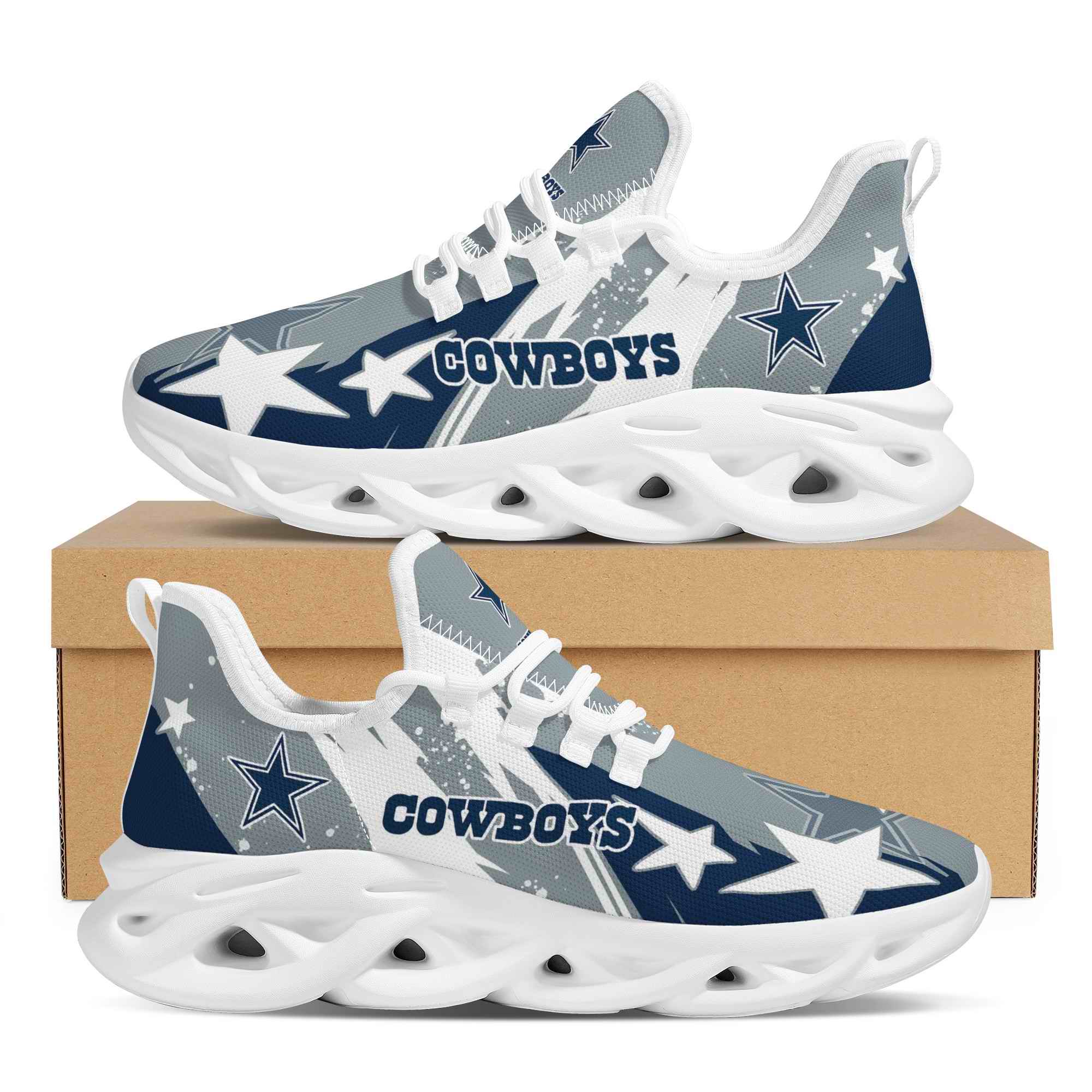 Men's Dallas Cowboys Flex Control Sneakers 0012