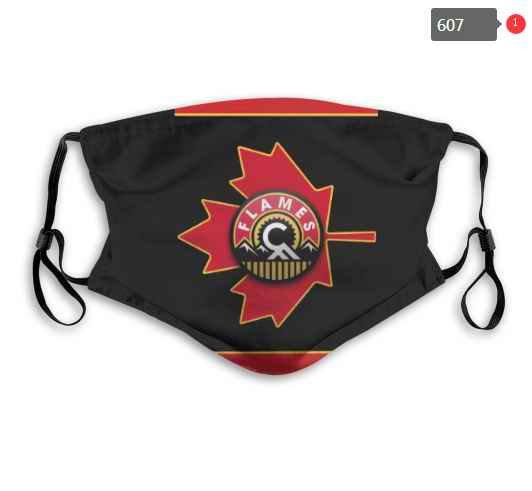 Calgary Flames Face Mask 004 Filter Pm2.5 (Pls check description for details)