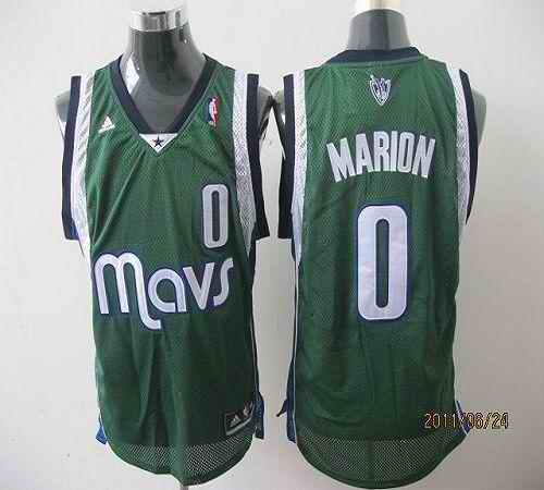 Mavericks #0 Shawn Marion Revolution 30 Green Stitched NBA Jersey