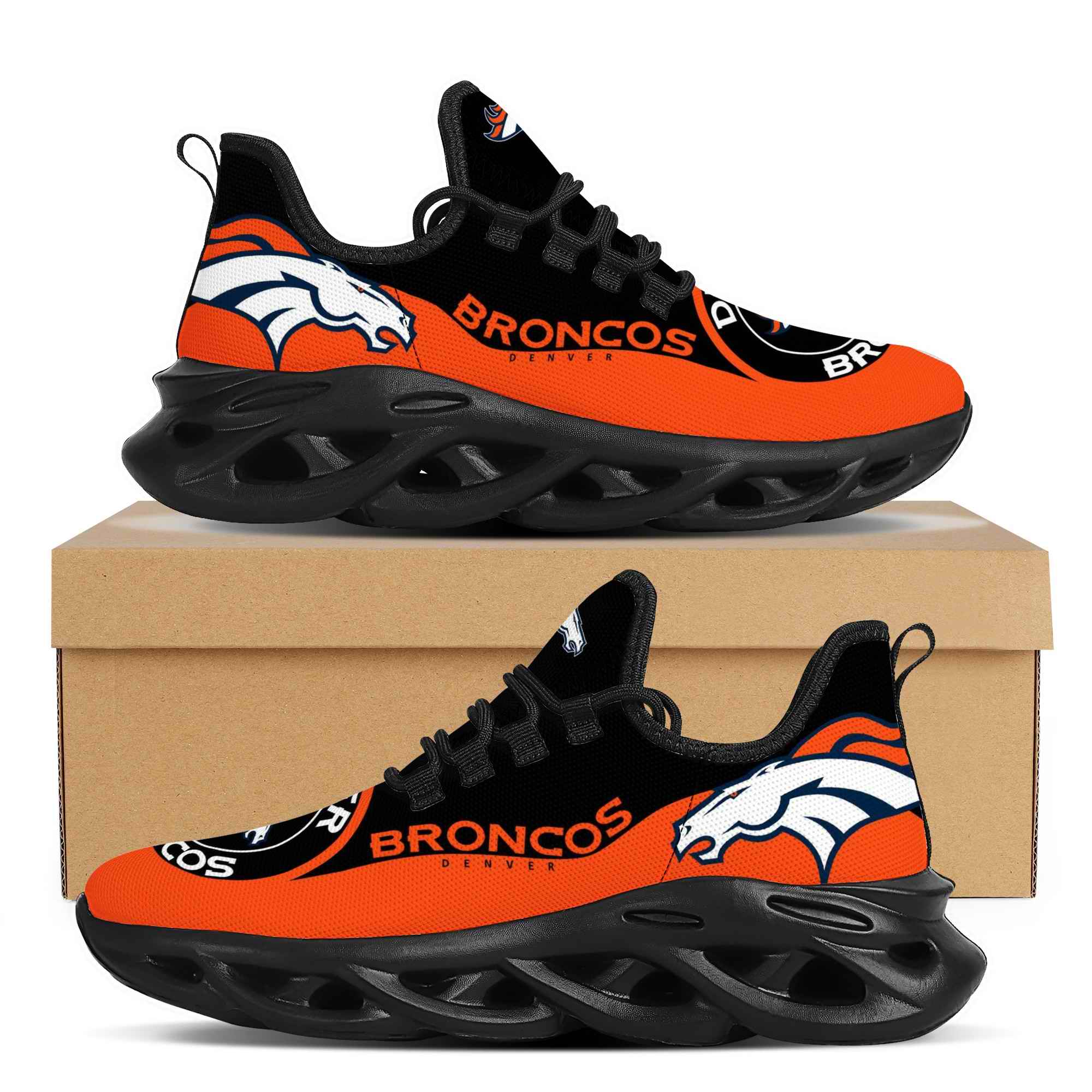 Women's Denver Broncos Flex Control Sneakers 001