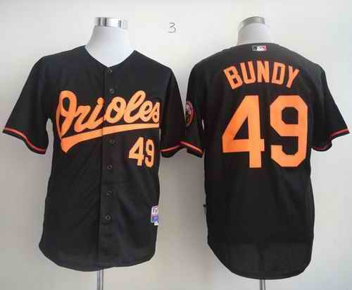 Orioles #49 Dylan Bundy Black Cool Base Stitched MLB Jersey