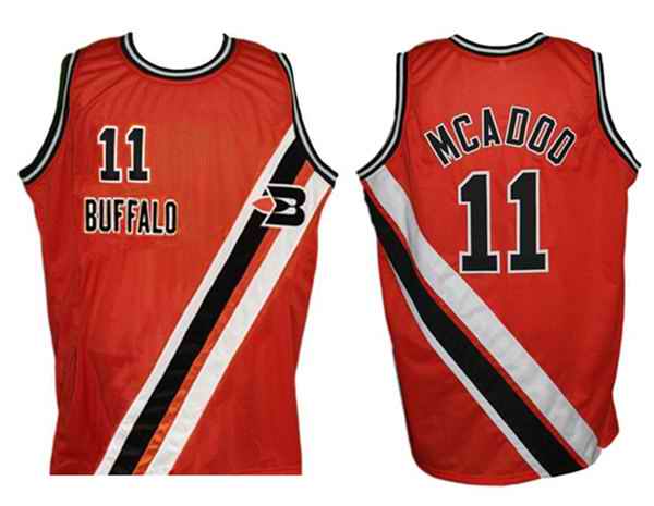 Men's Buffalo Braves #11 Bob McAdoo Orange Stitched Jersey