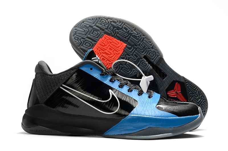 Men's Running weapon Kobe 5 Protro The Dark Knight Black/Blue Shoes 008