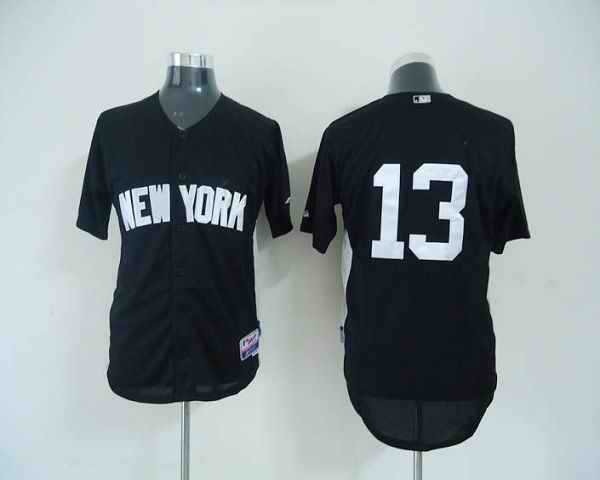 Yankees #13 Alex Rodriguez Black 2011 Road Cool Base BP Stitched MLB Jersey
