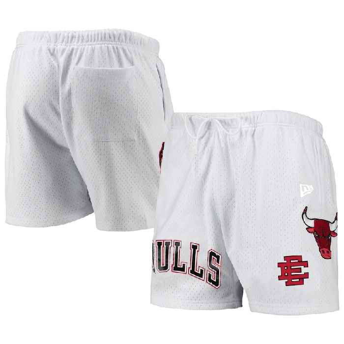 Men's Chicago Bulls White Shorts