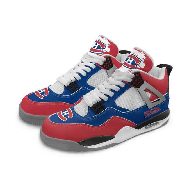 Men's Montreal Canadiens Running weapon Air Jordan 4 Shoes 002