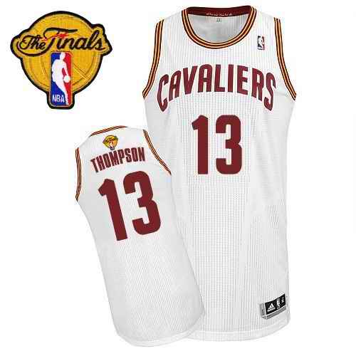 Revolution 30 Cavaliers #13 Tristan Thompson White The Finals Patch Stitched NBA Jersey