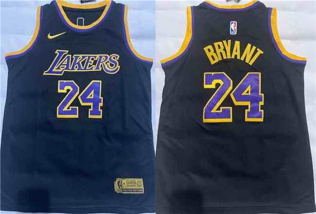 Youth Los Angeles Lakers #24 Kobe Bryant Black Stitched Basketball Jersey